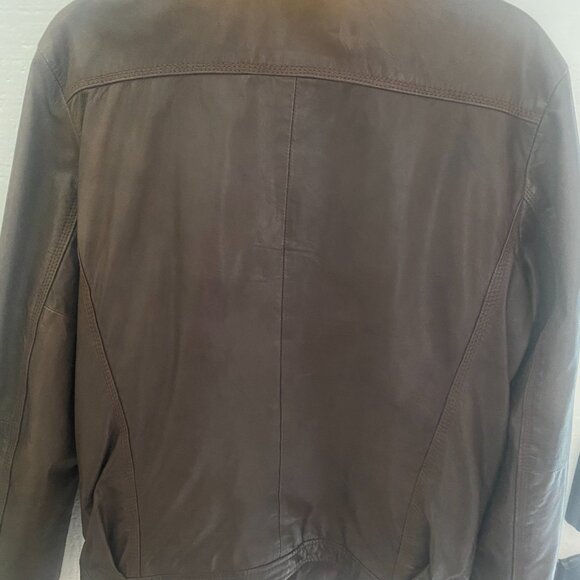 Diesel Leather Motorcycle Brown Jacket Size M. Soft Leather. Great Condition! - Picture 11 of 12